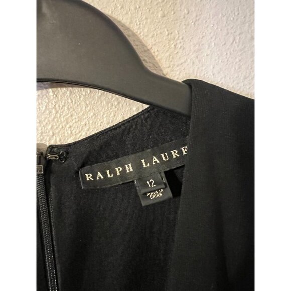 Ralph Lauren Black Label Dress 12 Stretch Sheath Career Church - Picture 6 of 6